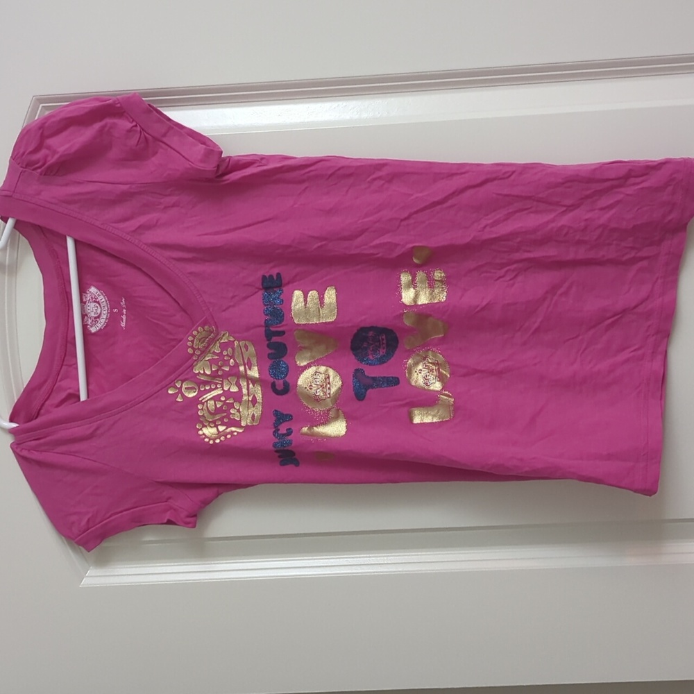 Juicy Couture V neck Tshirt pink